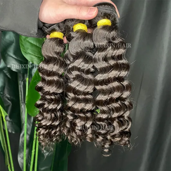 Wholesale 100% Raw Human Hair Deep Wave Bundles - Top Quality