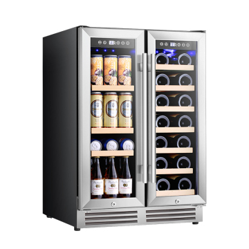 Wholesale Dual Zone Beverage Cooler for Under Counter Beer Fridge