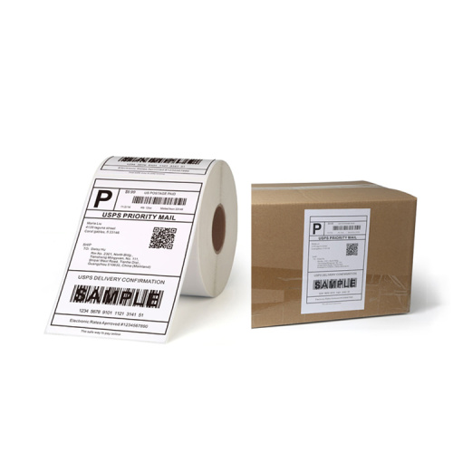 Custom self adhesive direct thermal 4X6 shipping label