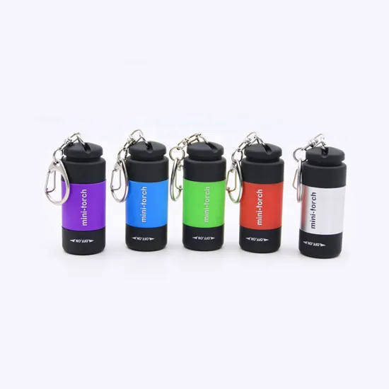 Customizable Mini USB Charging LED Keychain Ring Flashlight