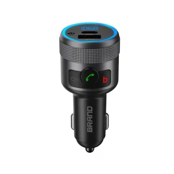 FM Transmitter Dual USB QC3.0 Car Charger with Music Player and Hands-Free Calling
