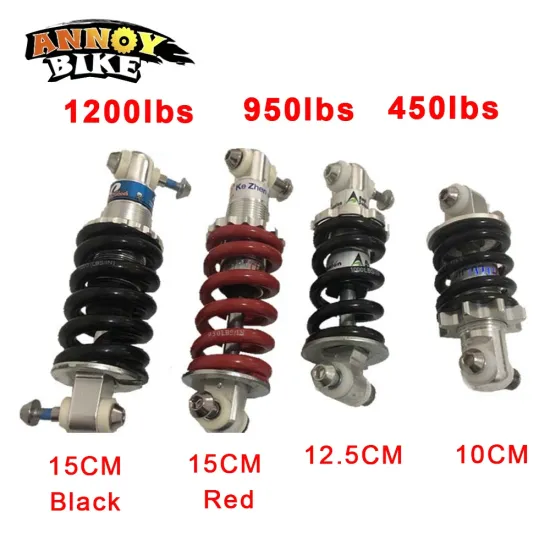 Bicycle Universal Shock Absorber 100mm 125mm 150mm Folding Mountain Bike Shock Absorbing Frame Rear Spring Riding Supplies