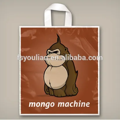 hdpe soft loop handle shopping bags