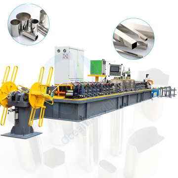 OCEAN Automatic SS Round Pipe Making Machine Stainless Steel Tube Mill