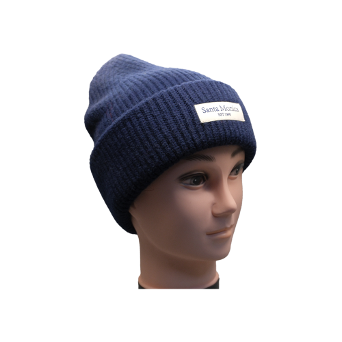 Модная синяя шапка для мужчин и женщин