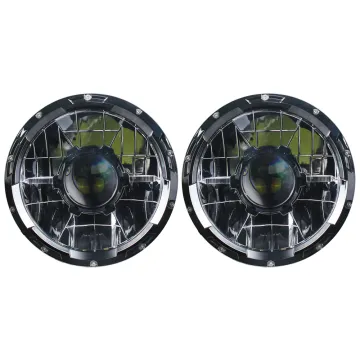 AUKMA 7 Inch LED Headlight with Laser Core for Jeep Wrangler and Off-Road Motorcycles