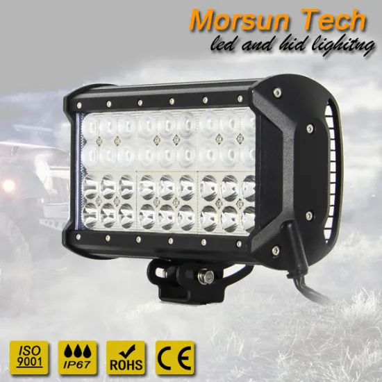 108 watt led headlight projector 12v quad row 108w led lightbars