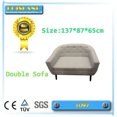 Classic double sofa two person living room sofa