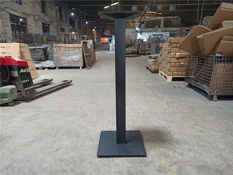 Smt02127 1 400x400xh1080mm Square Steel Plate High Table Base Black