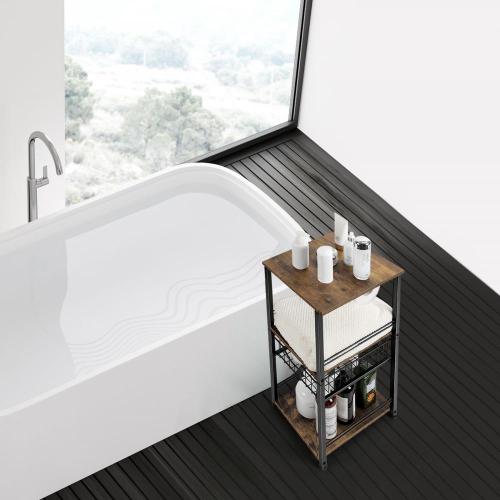 Organizador de almacenamiento de la mesa de 3 niveles para el baño