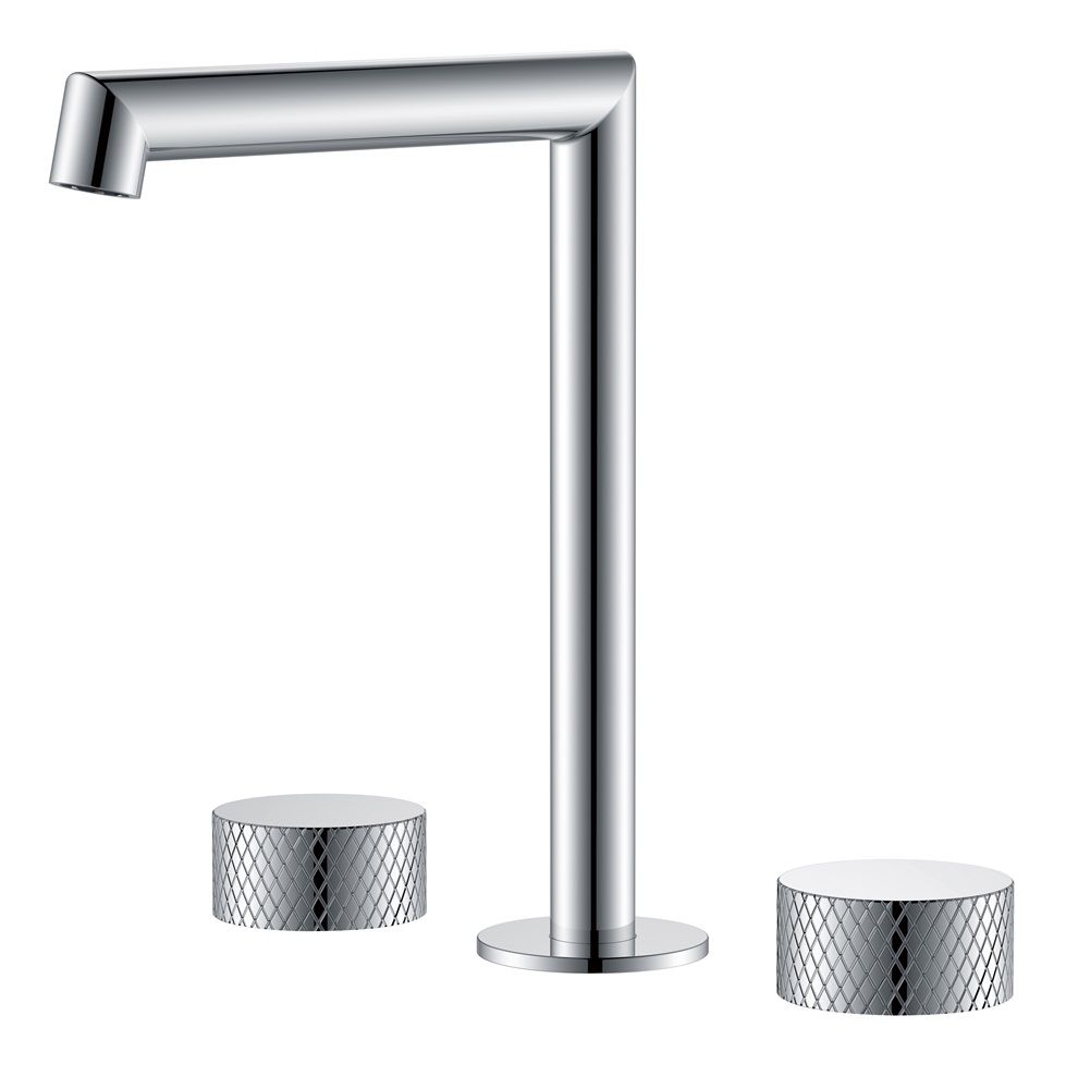 Bathroom Chrome 3 Hole Basin Faucet