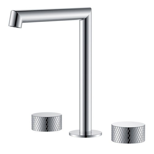 Rubinetto per lavabo con ponte a 3 fori Chrome