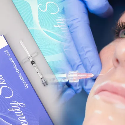 Beauty product hyaluronic acid dermal filler injectable