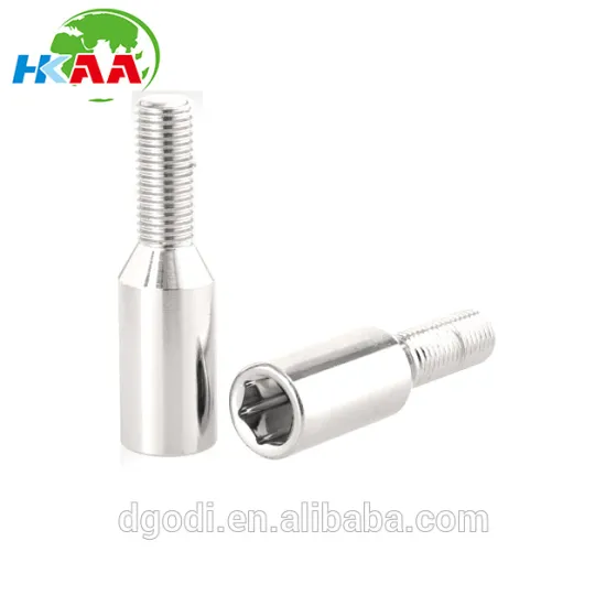 Custom style chrome plate bolt/ v-tapper hex drive bolts
