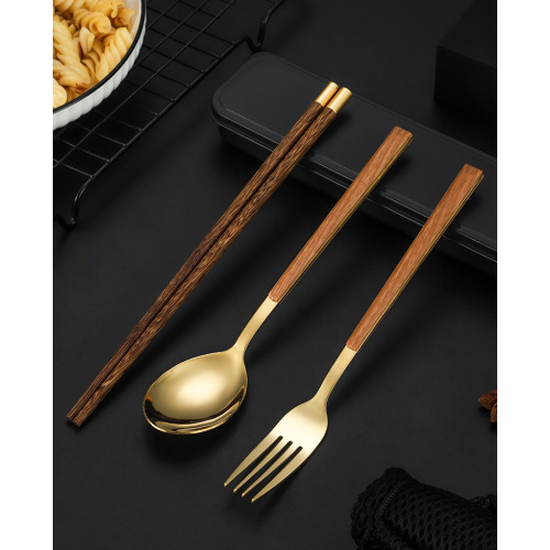 Stainless steel portable tableware