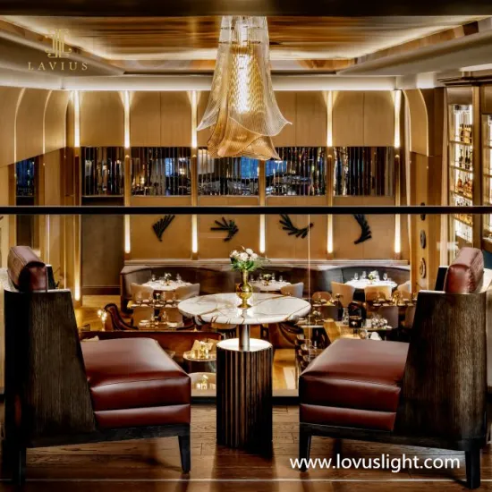 High luxury retro morning glory chandelier 2022 popular restaurant chandelier Large-scale custom project chandelier restaurant