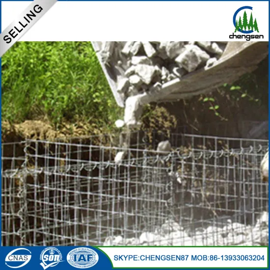 ISO9001 security galvanized welded stone gabion