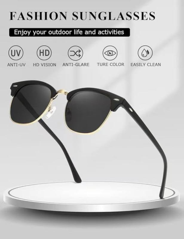 Classic Half Frame Shades for Style and Protection