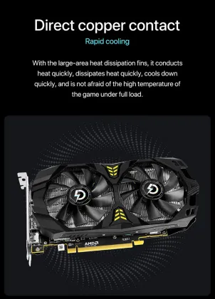 Hot Selling AMD Radeon RX 580 8GB Dual Fan Video Card: A High-Performance Gaming Graphics Card