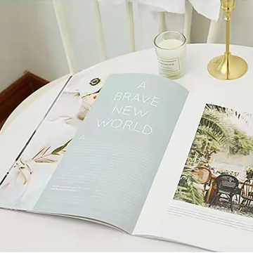 عالي الجودة مخصصة مخصصة A4 A5 A5 Magazine Saddle Schitching Printing Services