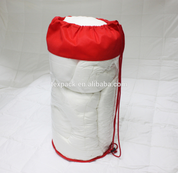 PVC drawstring bag non-woven binding to storage bedsheet/blanket