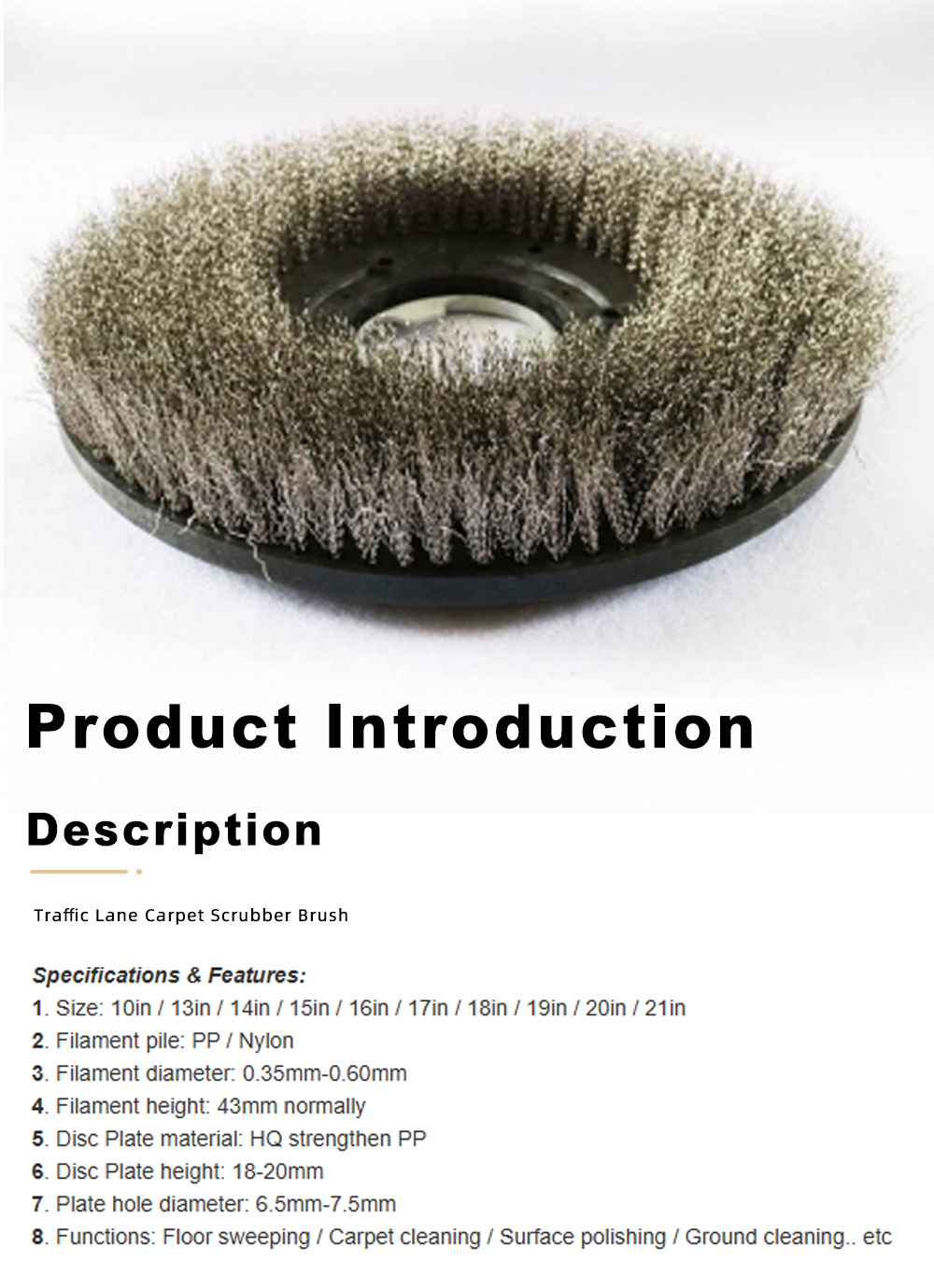 Steel wire rotary disc brush x