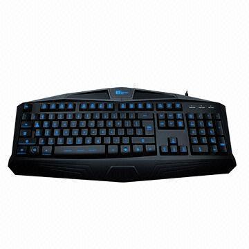 3-keyfield Backlit Game Keyboard, Sized 450 x 190 x 26mm