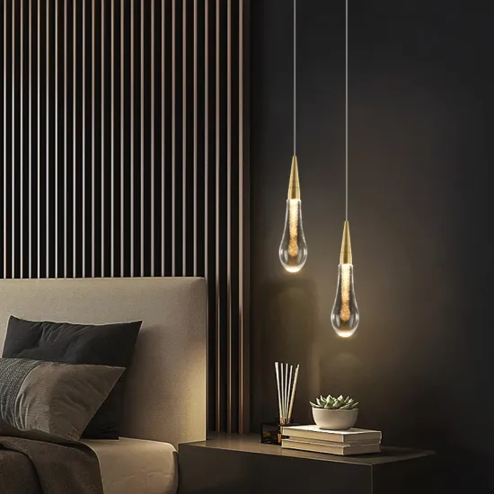 Modern Luxury Crystal Pendant Lamp for Bedroom