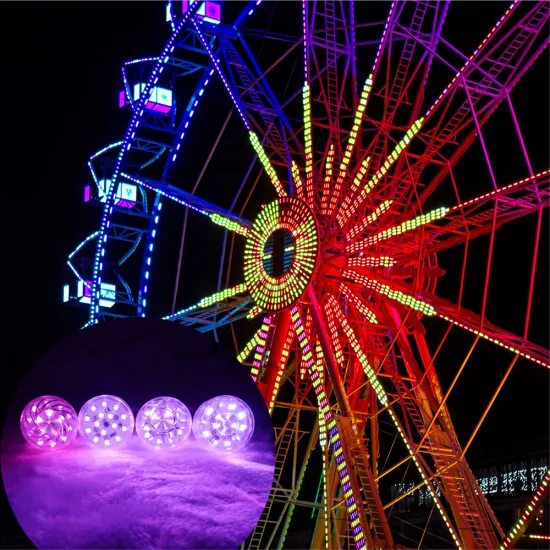 Aglare Programmable DMX LED Cabochon Light Carousel for Amusement Park Decor