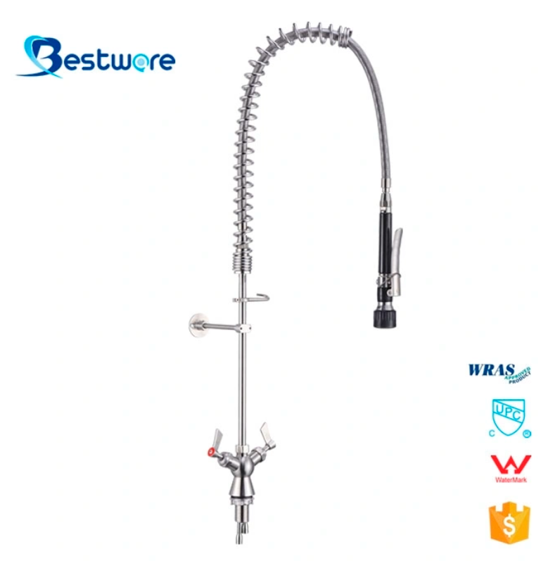 Stainless Steel Faucet with Double Handle