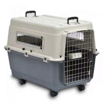 Approved Plastic Dog Carrier for Airlines: Quality Ventilation Travel Cage for Cats and Pets