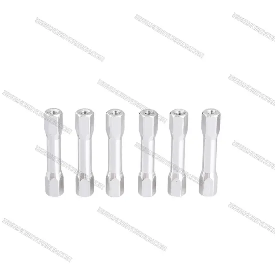 M3X6.3X10mm round knurled step aluminum standoff