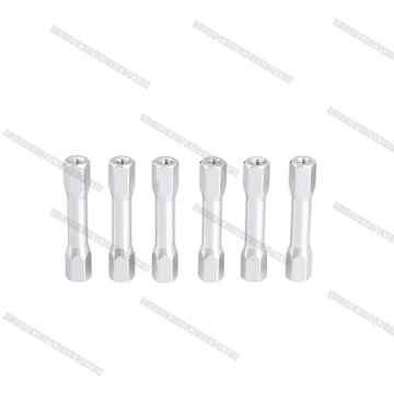 M3X6.3X20mm blue color round texture step aluminum standoff