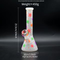 Snowflake shaped luminous glass hookah pot