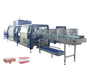 PE Film Shrink Packaging Machine for Fruit Juice Bottles