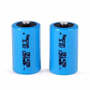 Er14250 1200mAh 3.6V Lithium Thionyl Chloride Battery
