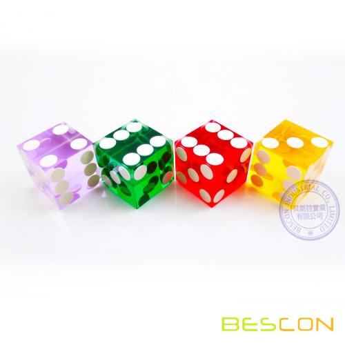 High Quality Professional Precision Square Casino Style Dice 19MM with Razor Sharp Edge