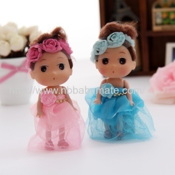 12cm Lace Flower Dress Plastic Confused Doll 