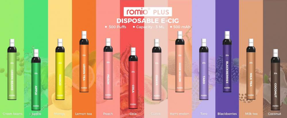 Fábrica de vape desechable romio plus