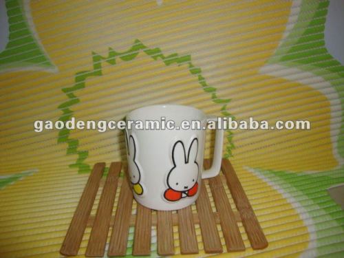 ceramic mini mug with square handle