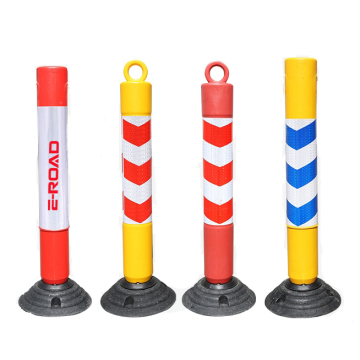 High Quality PE Flexible Rubber Base Post Roadside Bollards Safety Warning Delineator