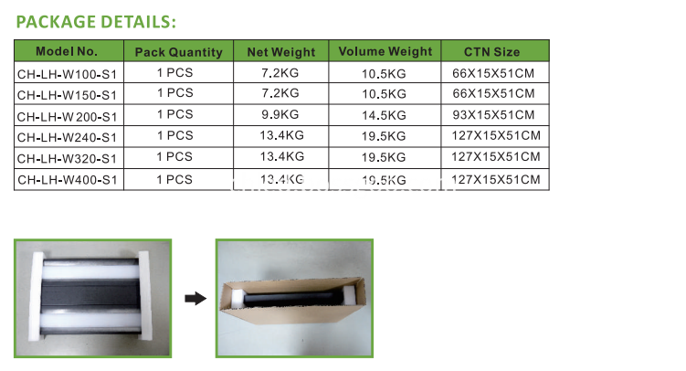 DLC ETL listed led linear high bay light