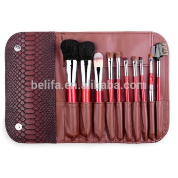 Belifa 10 pc Elegant Makeup brush set kit
