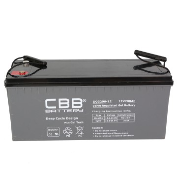 12V 200ah Deep Cycle Gel Battery for Off-Grid Systems & Motive Power Applications
