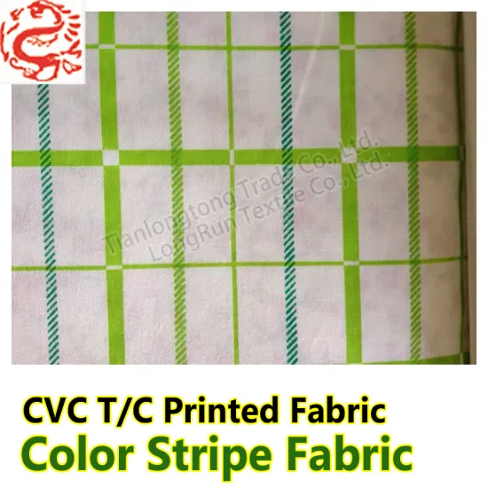 2016 design printed stripe bed sheet fabric for hospital Made In China