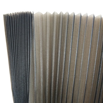 18x18 black fiberglass pleated plisse insect window screen