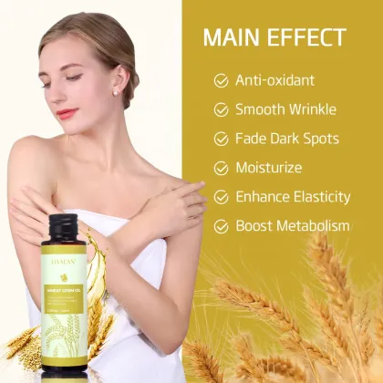 Wheat Germ Oil: Fade Dark Spots, Anti-Oxidant, Anti-Aging, Pure Organic Skin Care