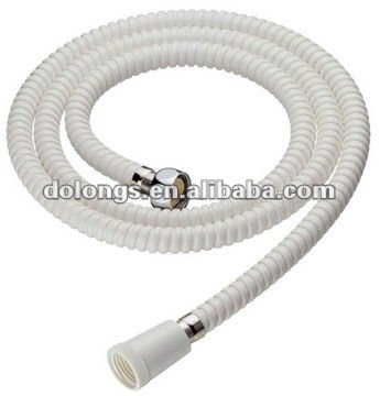 White plastic concavo-convex PVC flexible shower hose