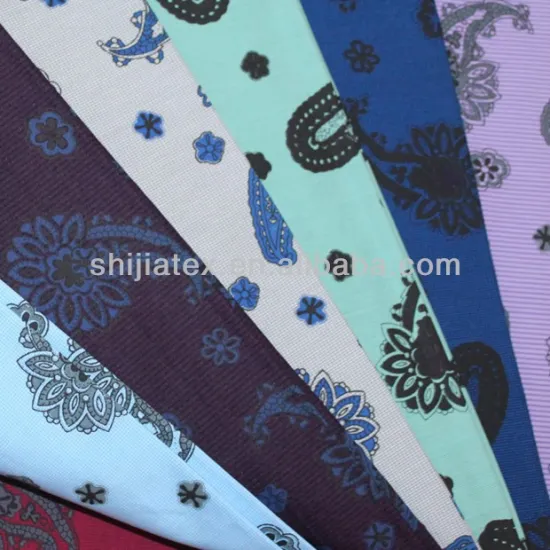 popular C/T 60/40 yarn dyed printed shirting fabric