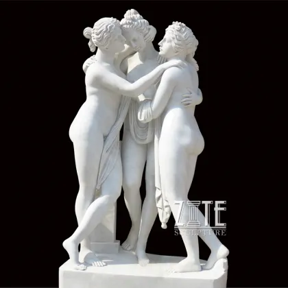 Beautiful Classic marble nude naked woman beauty nude lady statues